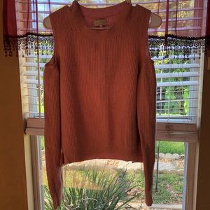 Luckybrand Cold Shoulder Sweater ! Pale pink